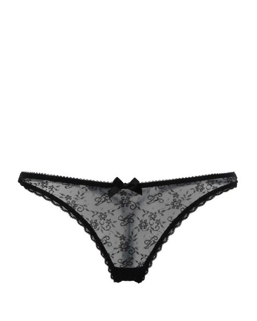 Agent Provocateur Malorey Lace Thong in Black | Lyst Canada