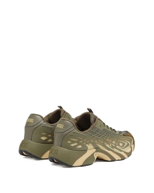 DIESEL Green S-D-Vit's 500 Low Sneakers for men