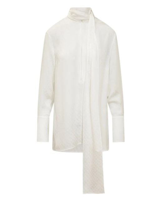 Givenchy シルクブラウス White