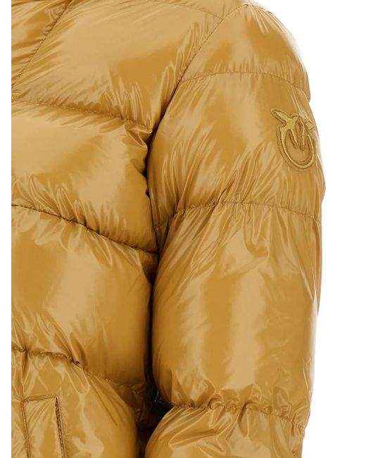 Pinko Yellow Quilted Padded Jacket