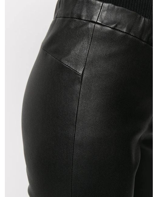 Arma Black Skinny Leather Trousers