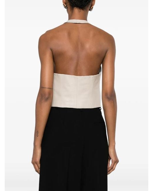 MITILIANE COUTURE White Button-Up Waistcoat