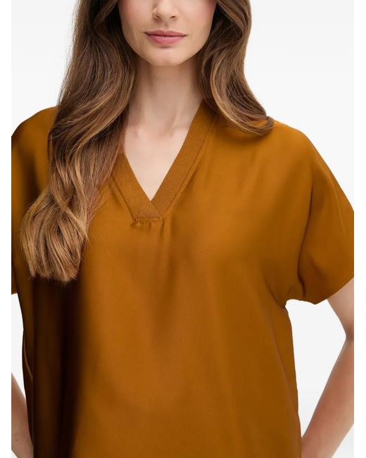 Joseph Ribkoff Black V-Neck Blouse