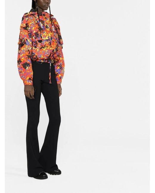 DSquared² Black Logo-chain Flared Trousers