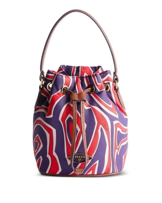 Sac Seau Yummy À Rayures Emilio Pucci en coloris Red