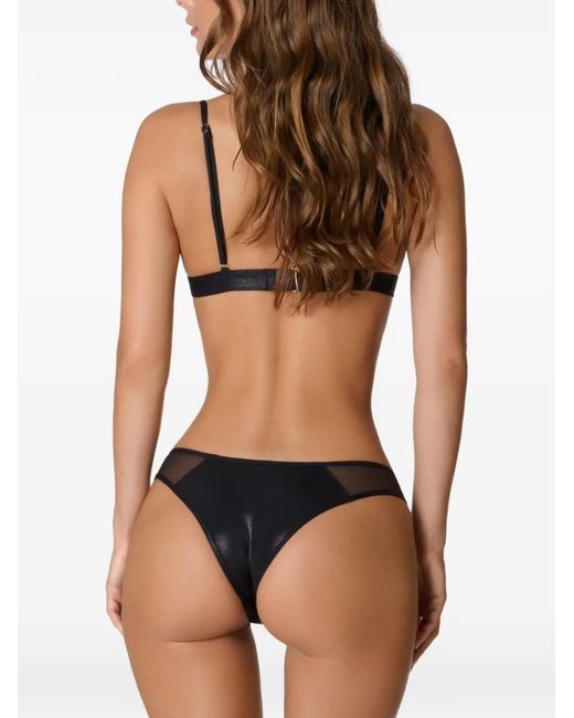 Maison Close Minuit Bikinislip in het Black