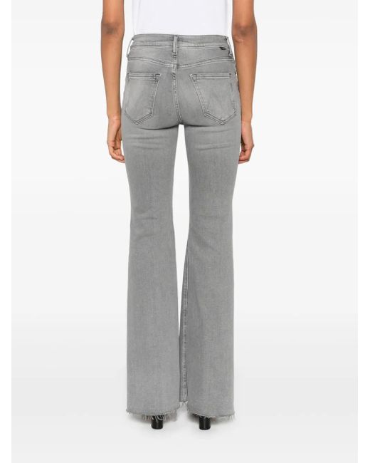 Mother Gray Schlagjeans Mit Ausgefranstem Saum