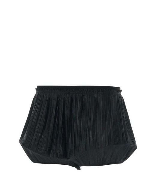 Givenchy Black Pleated Structured Shorts