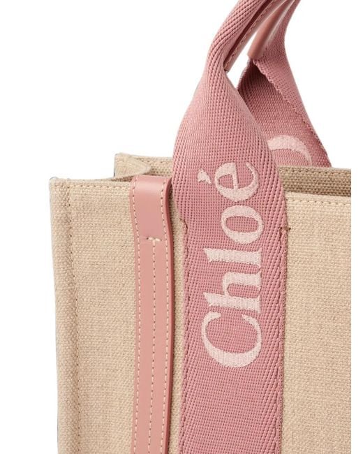 Chloé Pink Small Woody Tote Bag