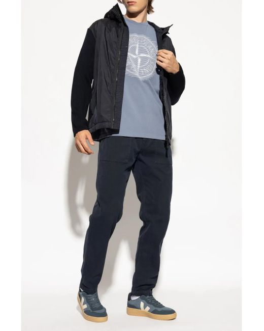 Stone Island Blue Compass Badge Jacket for men
