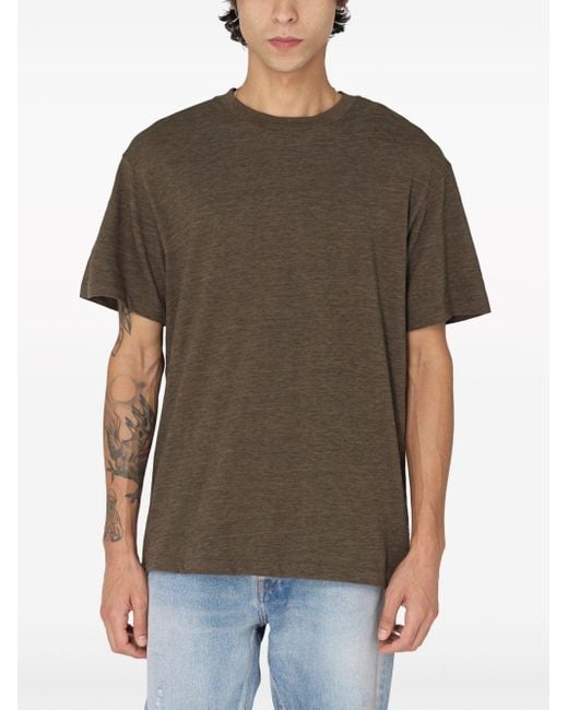 John Elliott Green Vintage Melange Organic-cotton T-shirt for men