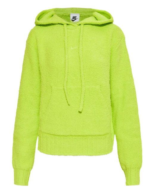 Nike Green Phoenix Bouclé Hoodie