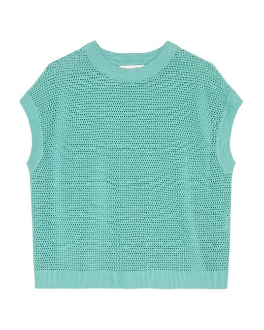 Top A Maniche Corte di Marc O' Polo in Green