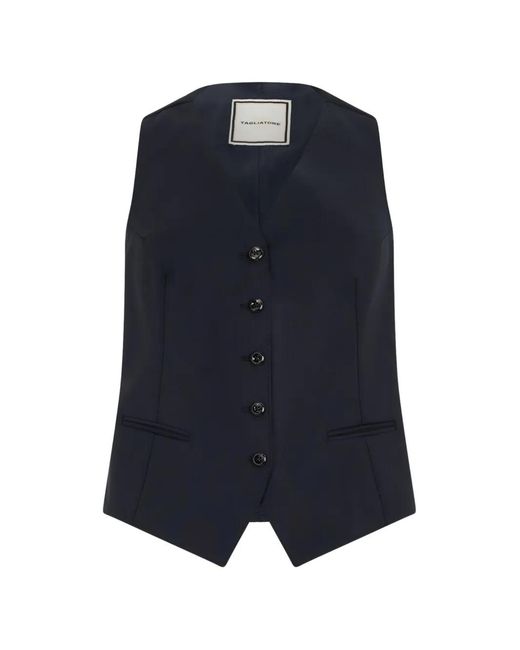 Chaleco Con Botones Tagliatore de color Blue