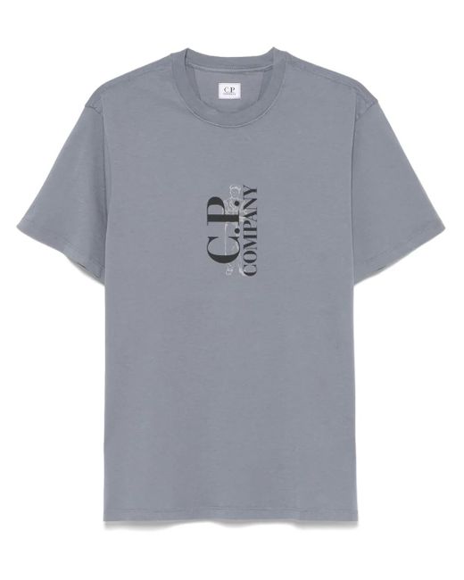 メンズ C P Company ロゴ Tシャツ Gray