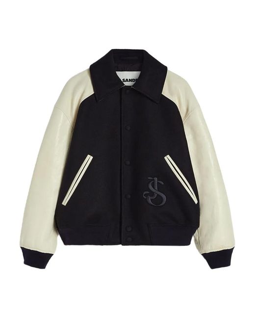 Jil Sander Black Two-Tone Jacket for men