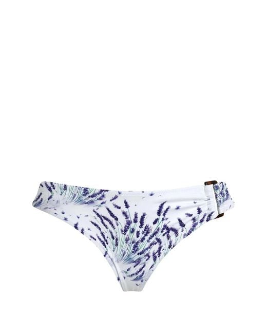 Vilebrequin Blue Print Buckle-Detail Bikini Bottoms