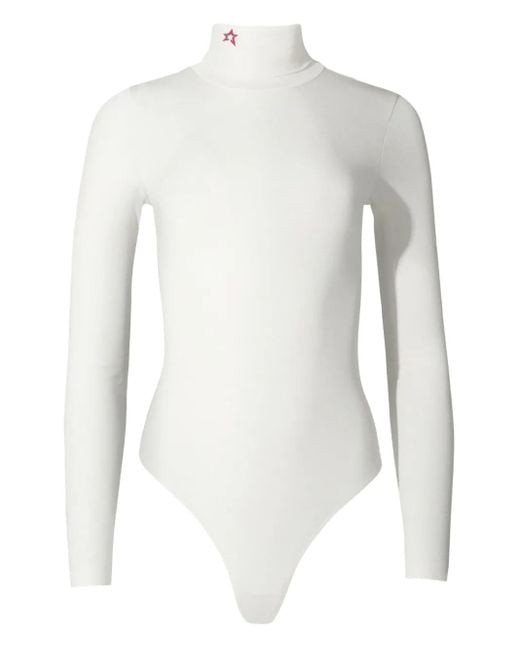 Perfect Moment White Long-Sleeve Star-Embellished Sweater