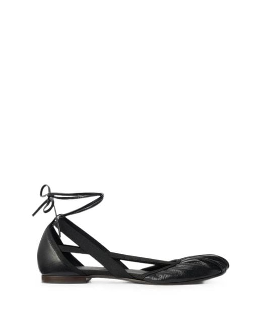 Lemaire White Flat Pedille Ballerinas