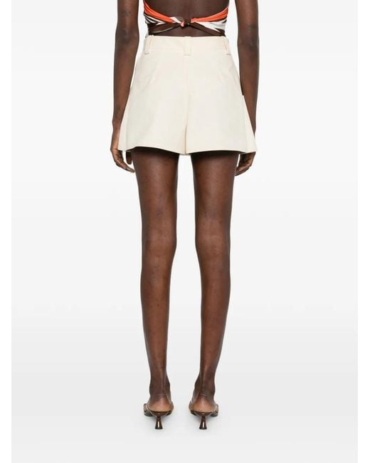 Maje Natural Short À Détail De Poches