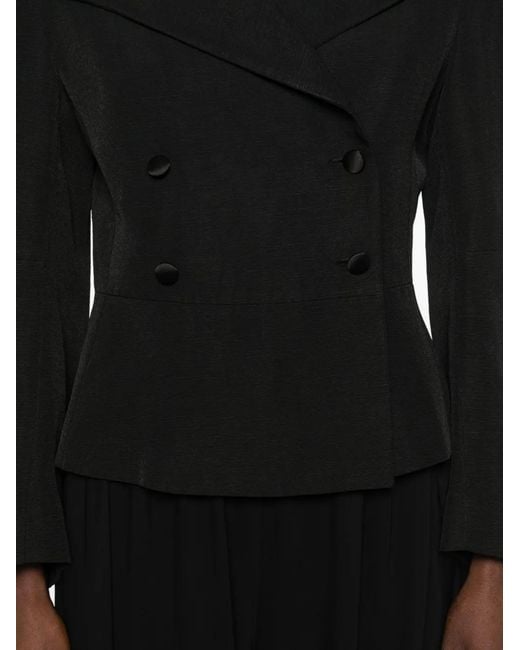 LIBEROWE Black Jiani Double-Breasted Jacket