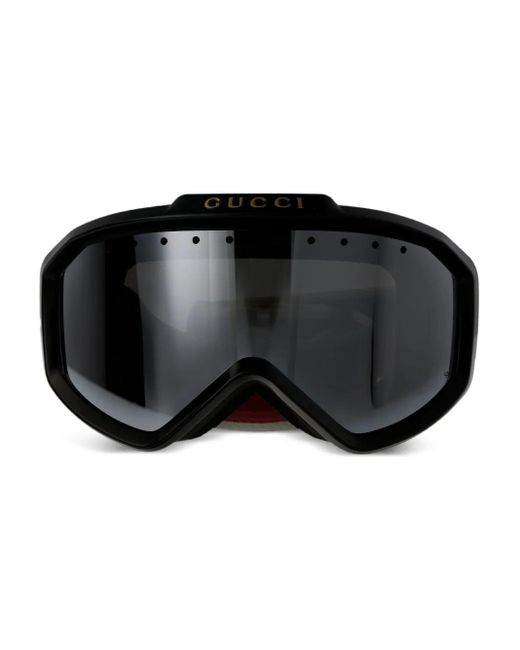 Gucci Black Mask-Shaped Sunglasses