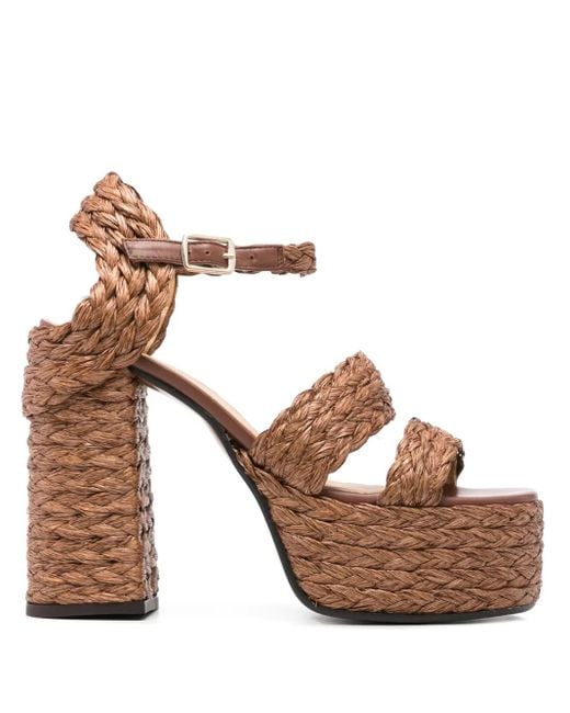 Sandalias Fresa de 130 mm Castaner de color Brown