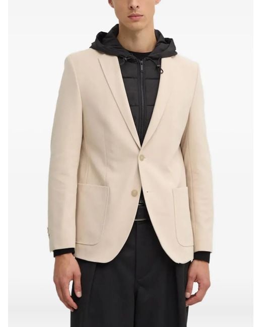 Karl Lagerfeld Natural Pocket Single-Breasted Blazer for men