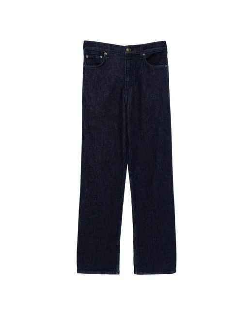 Rag & Bone Blue Shea Ankle Relaxed Straight Jeans