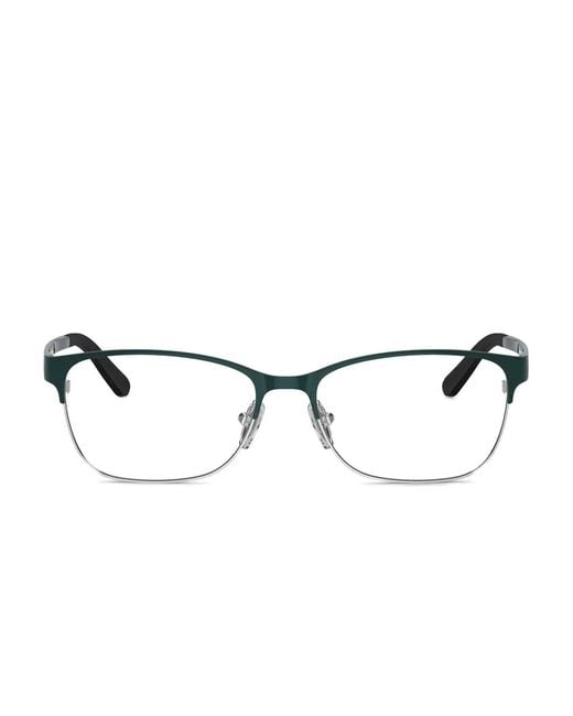 Vogue Eyewear Green Rectangle-Frame Glasses