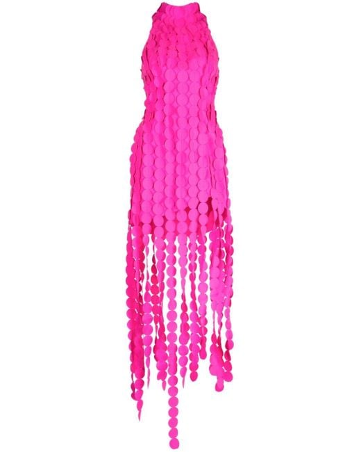 Acler Pink Melrose Detail-appliqué Dress