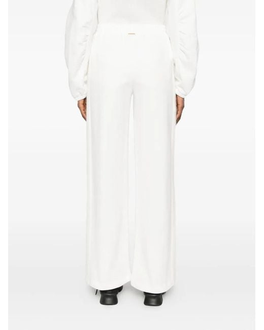 Twinset White Elasticated-Waist Pants