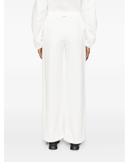 Pantalones con cinturilla elástica Twinset de color White