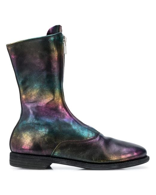 Guidi Multicolor Iridesdent Ankle Boots