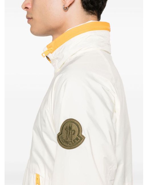 Moncler White Octano Rain Jacket for men