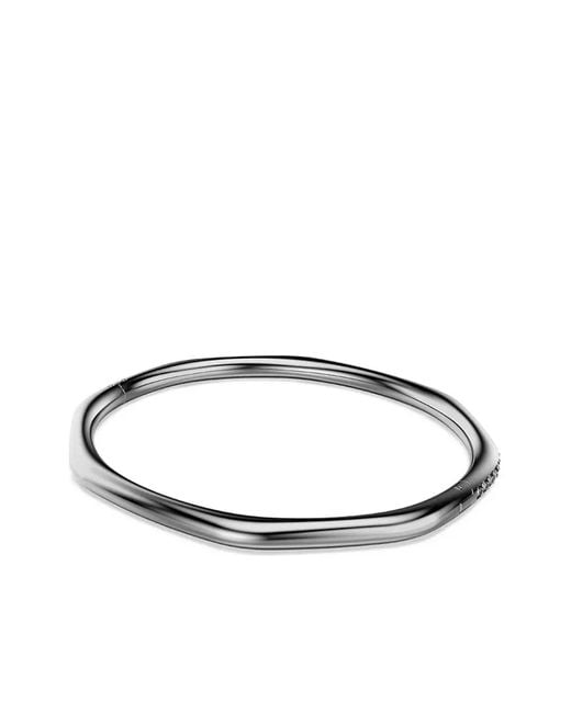 Swarovski White Dextera Faceted Crystal-Embellished Bangle