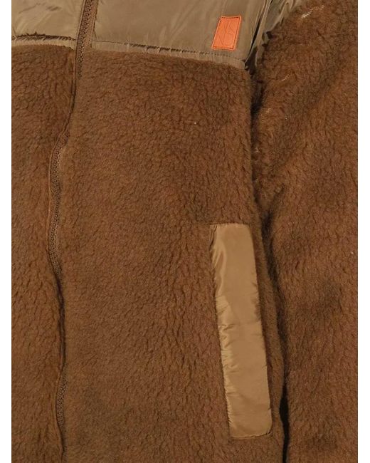 Weekend by Maxmara Brown Fleece Oversized Jacket