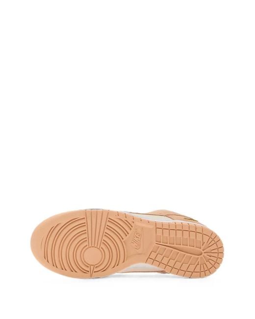 Nike Pink Dunk Low Suede Sneakers