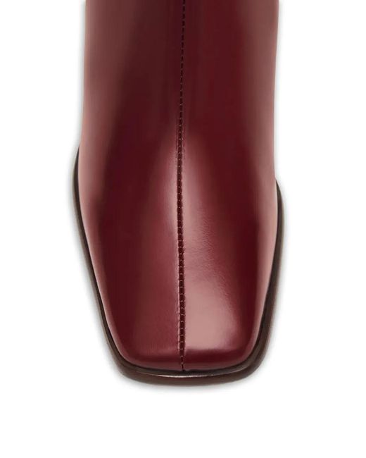 Alohas Red Square-Toe Boots