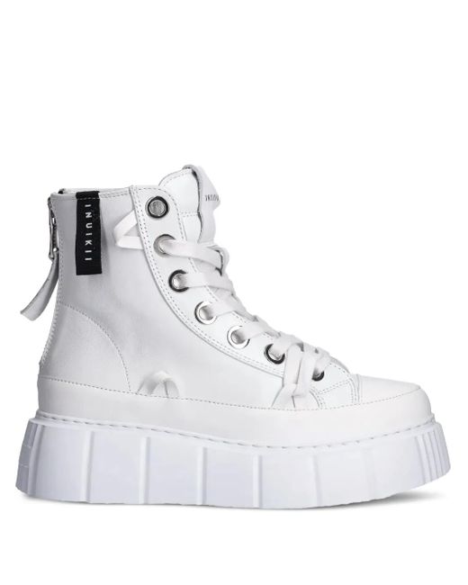 Inuikii White Matilda Canvas High Sneakers