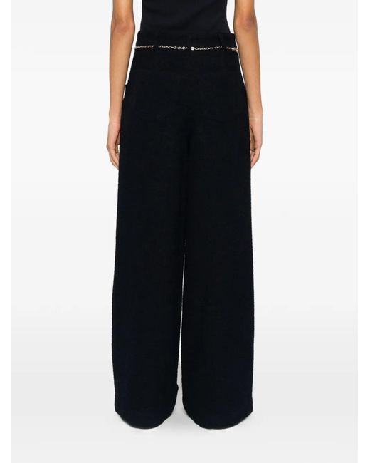 Maje Black Tweed Trousers