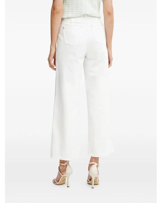 Morgan White Cropped Jeans