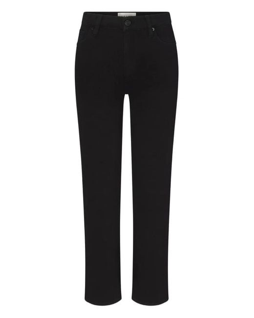 FRAME Black Button-Fastening Jeans