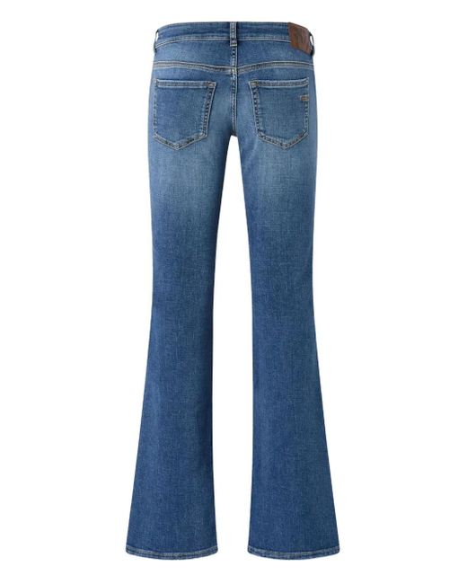 Pinko Blue Zip-Fly Flared Jeans
