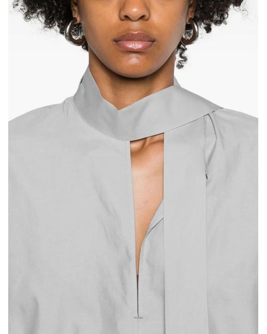Lemaire Ascot パフスリーブ トップ Gray