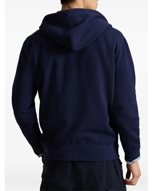 Polo Ralph Lauren Blue Full-zip Hoodie for men