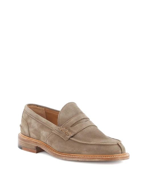 Tricker's Brown Suede Loafers for men