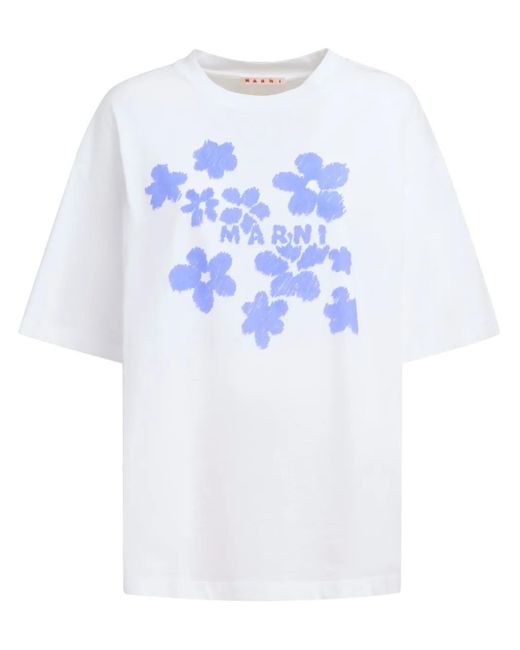 Marni フローラル Tシャツ White