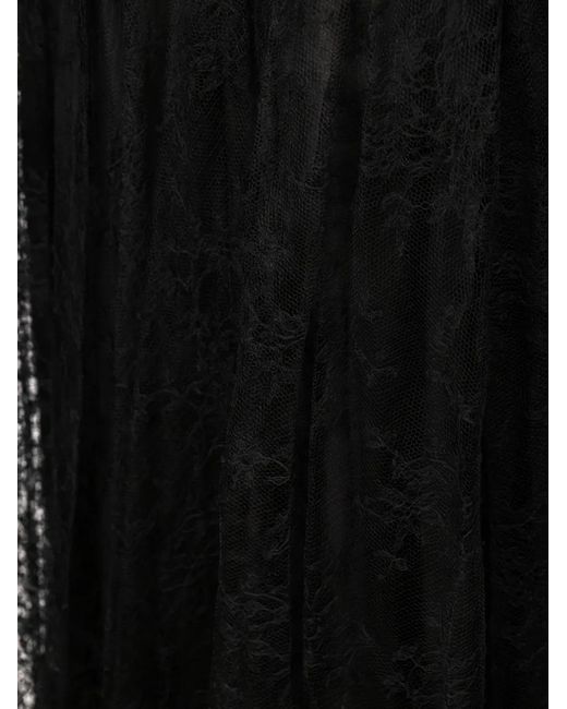 Valentino Garavani Black Lace Skirt