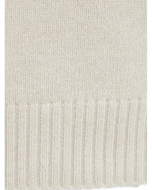 Samsøe & Samsøe White Sylli Crew-Neck Sweater for men